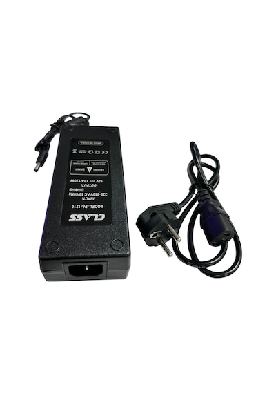 Class 12volt 10amper 120watt Plastik Kasa Adaptör 12v 10a 5.5x2.5mm Jak Fişli