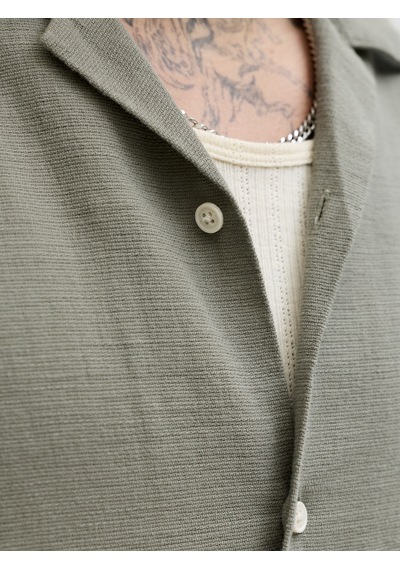 Jack & Jones Erkek Resort Yaka Gömlek - Liam - 12288912 Vetiver