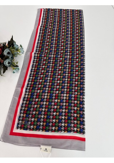 Quare Soft Pamuklu Desenli Şal Ldsq1005-28649 Çok Renkli