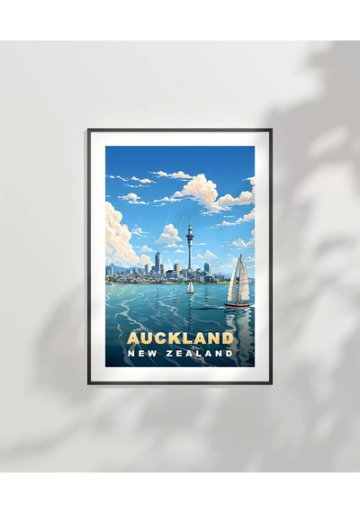 Çerçevesiz Poster Auckland Sanat Baskısı