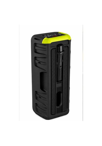 Diğer - Siyah - Blic Bls-49 16w Rgb Bluetooth Mikrofonlu Kumandalı Kareoke Kablosuz Hoparlör