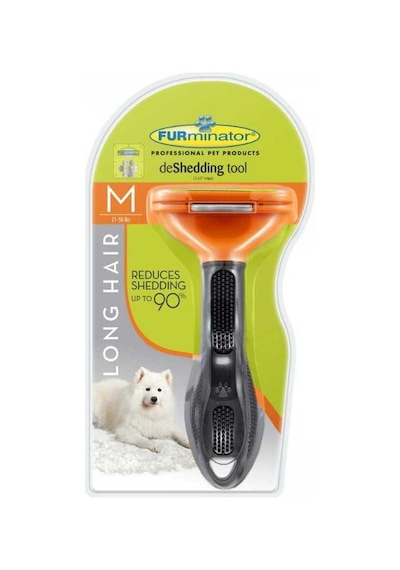 Furminator Short Hair Kısa Tüy Köpek Fırçası M Boy Turuncu