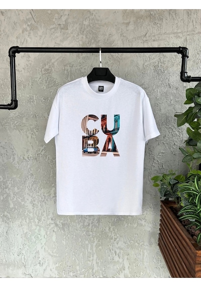Startmore Cuba Baskılı Beyaz Erkek Beyaz