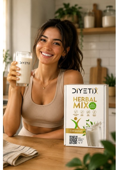 Diyetix Herbalmix Milk Günlük Beslenmeyi Destekleyen Bitkisel İçecek Karışımı 30 Şase 1 Aylık 90 G