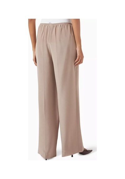 12storeez Relaxed Fit Mulberry Ipek Pantolon, Lastikli Bel İle Lüks Ve Konforlu Stil Bej