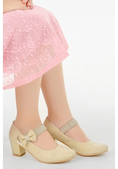 Kiko Kids 752 Çupra Günlük Kız Çocuk 4 Cm Topuklu Babet Ayakkabı 001