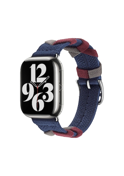 Apple Uyumlu  Watch  7 8 9 41mm Bridon Balıksırtı Örgü Tasarımlı Kordon 97
