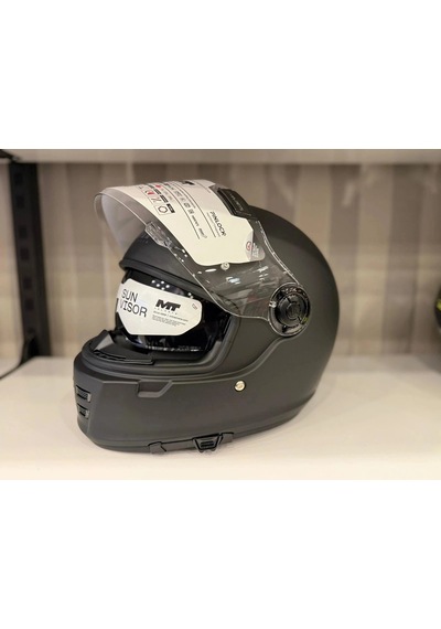 Kask Mt Jarama Sv Mat Siyah Cafe Racer Mat Siyah