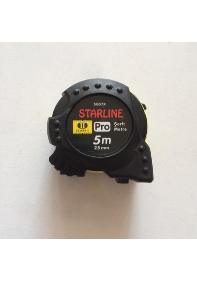 Starline Çelik Şerit Metre 5 Metre 25mm Profesyonel Metre 5 x 25