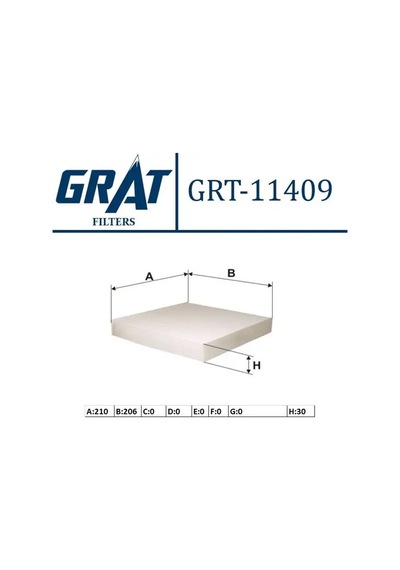Grat 11409 Polen Filtresi 7701048749