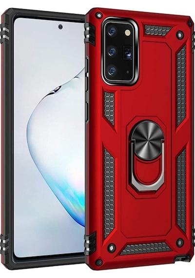 Samsung Uyumlu Galaxy S20 Fe Kılıf Tank Koruma Vega Standlı Yüzüklü Mıkn