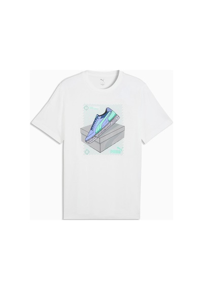 Puma Graphic Erkek Tişört 69177702 Beyaz