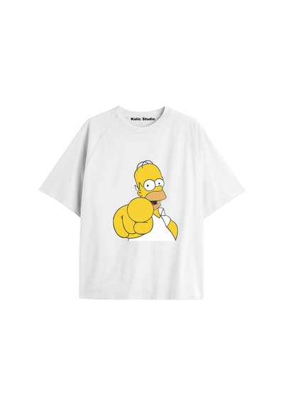 Kalic Studio Y2k Vintage Simpson Baskılı Beyaz T-shirt Kod 261 Beyaz-261 Kalic Studio Y2k Vintage Simpson Baskılı Beyaz T-shirt Kod 261 Beyaz-261