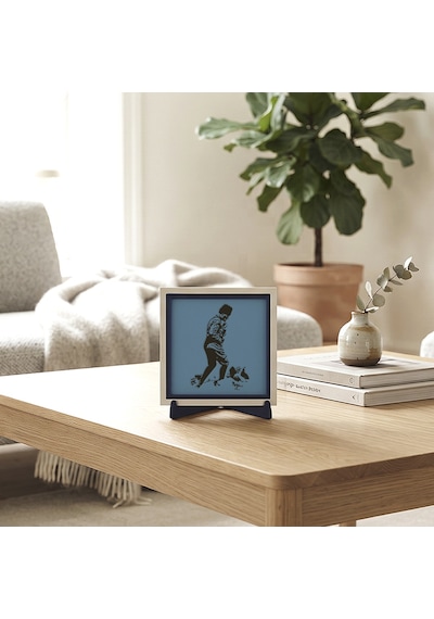 Modern Atatürk Silüetli Dekoratif Hatıra, Sevdikleriniz İçin Hediyelik Estetik Armağan 10x10 Cm