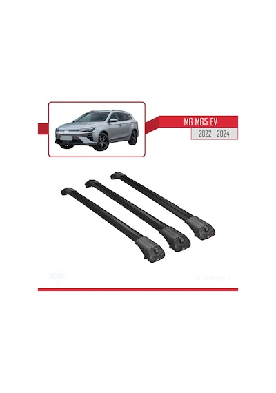 Mg Mg5 Ev 2022 Ve Sonrası İle Uyumlu Ace-1 Ara Atkı Tavan Barı Siyah 3 Adet