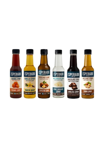 Şekersiz Sugar Free 6 Lı Ekonomik Kahve Şurubu Seti 250 Ml X 6 Adet Diğer