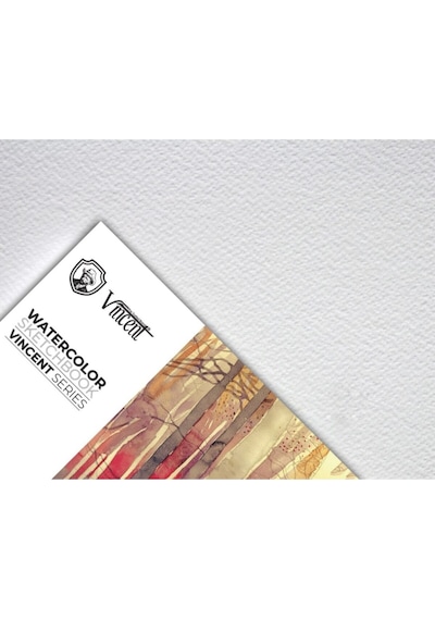 Vıncent Watercolor Sketchbook 300gr 9cmx18cm 10 Sayfa Suluboya Defteri