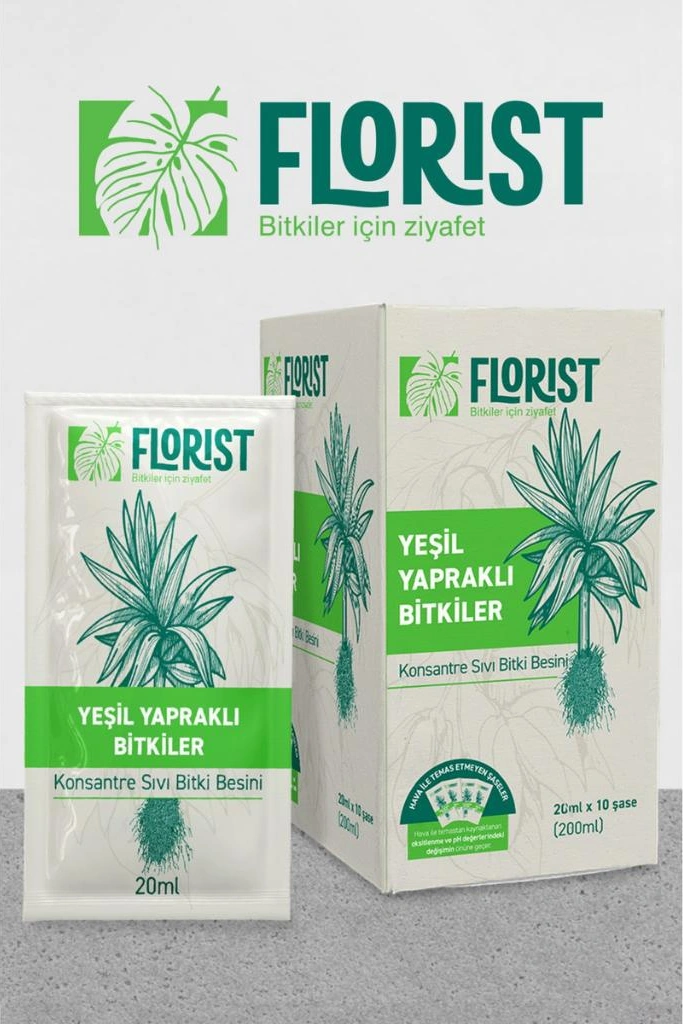 Florist Yeşil Yapraklı Bitkiler Sıvı Konsantre Bitki Besini 200