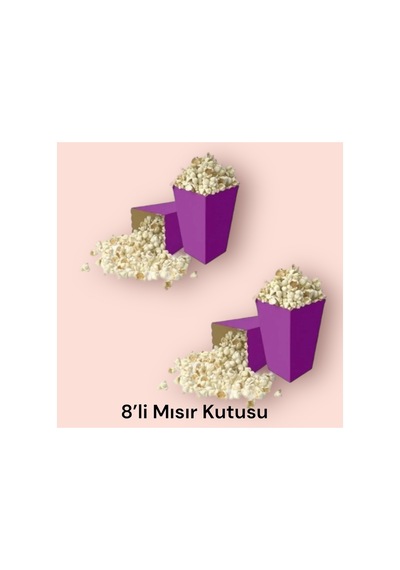 Mısır Kutusu Mısır Cips 8 Adet Adet Parti Malzemeleri Mor & Lila Mor Tüm Yaşlar