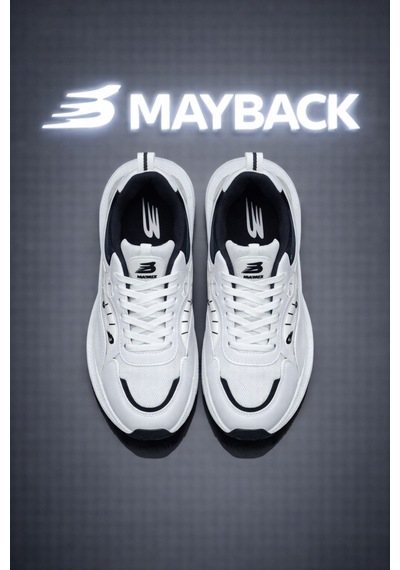 Mayback Erkek Spor Günlük Yazlık Ortopedik Ayakkabı Beyaz
