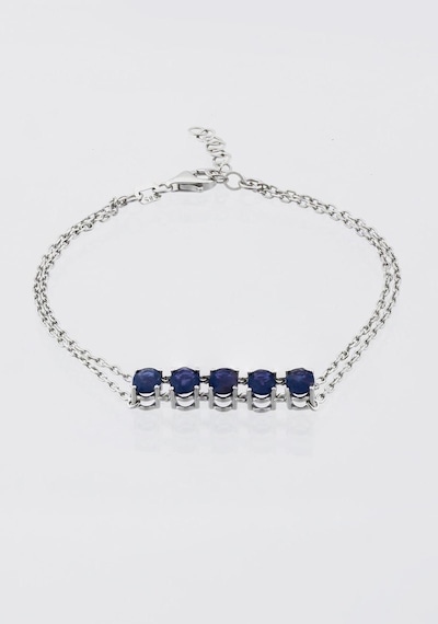 2.28ct Oval Safir Bileklik Beyaz