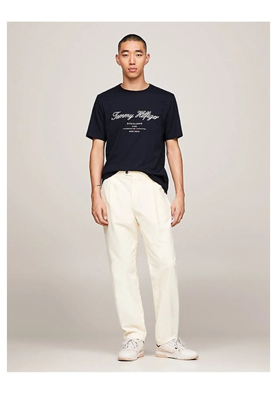 Tommy Jeans Tommy Hilfiger Sıfır Yaka Erkek T-shirt SIYAH