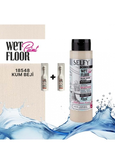 Selfy Decor Islak Zemin Boyası 500 Cc Kum Beji +2 Adet Katalizör KUM BEJİ