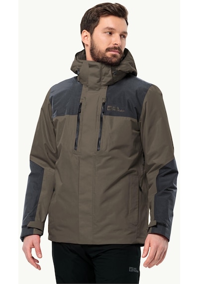 Jack Wolfskin Jasper 3ın1 Erkek Su Geçirmez Outdoor Mont Kahveren