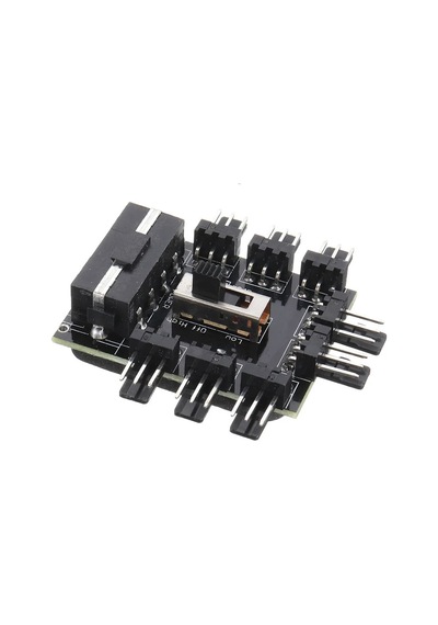 8 Port Fan Çoğaltıcı Hub Kartı IDE Güç Giriş Soketi Hız Kontrol