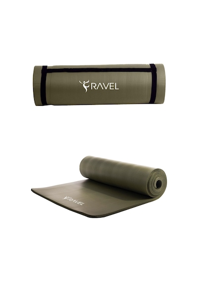 Ravel Konfor Zemin 15 Mm Taşıma Askılı Pilates Minderi Yoga Matı Haki