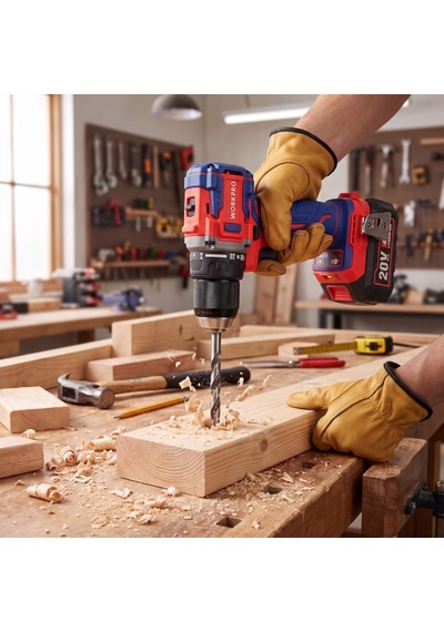 Workpro Wp390023 20volt 4.0ah Li-ion 65nm. Çift Akülü Kömürsüz Profesyonel Şarjlı Matkap