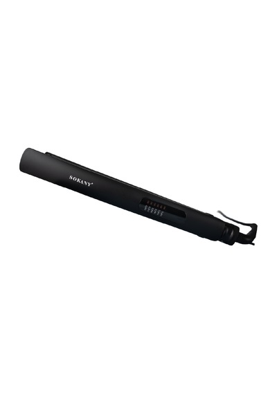 Sokany Siyah Seramik Saç Düzleştirici 230 C Isı Ayarlı, Ekstra Uzun 25x120 Mm Floating Plaka Hs-950b