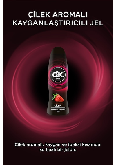 Okey Çilek Kayganlaştırıcı Jel 2 x 50 ML Okey Çilek Kayganlaştırıcı Jel 2 x 50 ML