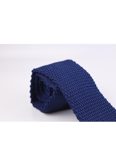 Demfashion Özel Desenli Örme Kravat - Mavi (546151848) Mavi