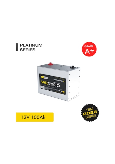 Werer Energy 12V 100Ah LiFePO4 Platinum Series Bluetooth'lu Lityum Demir Fosfat Akü