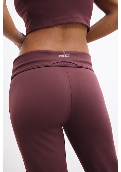 Defacto Esnek Kumaş Aırtech Flare Fit Yüksek Bel Beli Saran Sporcu Pantolon C9192ax26aubr93 Bordo-br93