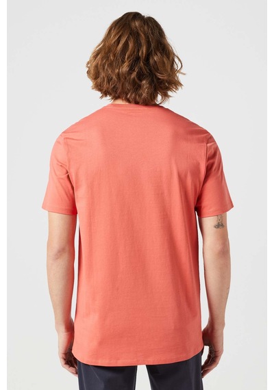 Lee Wrangler Wrangler Bisiklet Yaka T-shirt Kiremit Erkek Kısa Kol T-shirt 000000000101982682