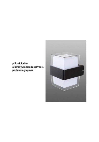 Cata Prizma Bora Led Aplik 10W Gün Işığı 3200K İç Mekan ve Dış Me Diğer