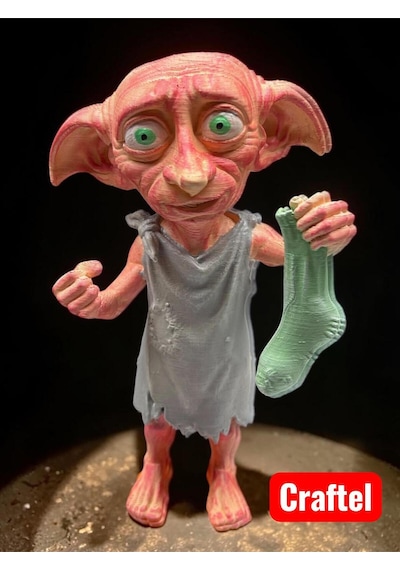 Harry Potter Dobby Figür Ev Cini Çoraplı Maket Biblo Koleksiyonluk Hediyelik Eşya Heykel 15 Cm