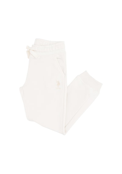 U.s. Polo Assn. Kız Çocuk Krem Basic Örme Pantolon 50291627-vr071 Krem