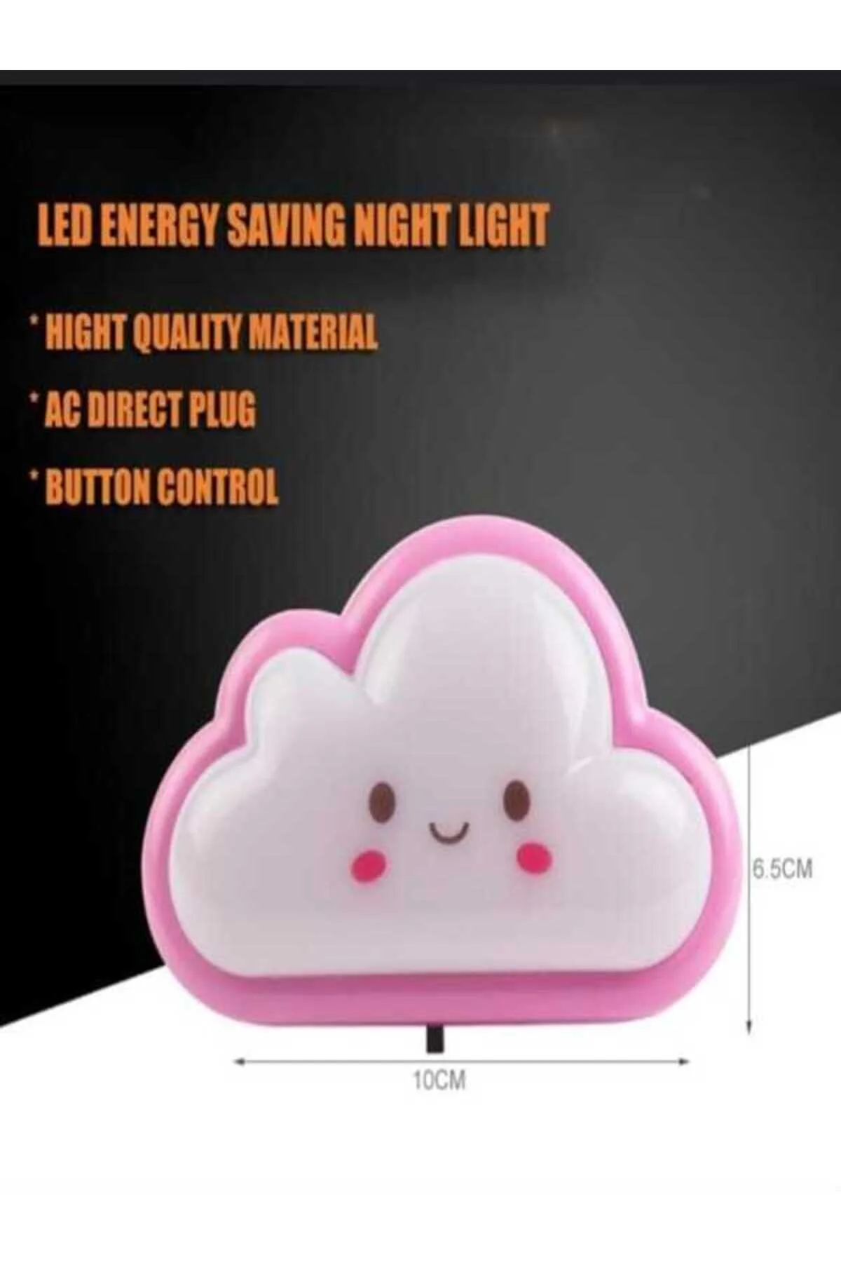 Çocuk Odası İçin Pembe Led Dekoratif Gece Lambası Şık Ve Minimal 100-220v
