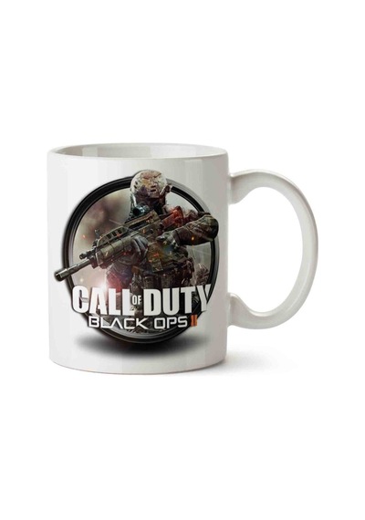 Call Of Duty Black Ops 2 Porselen Kupa Bardak Beyaz