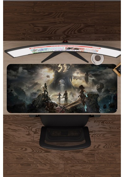 Expedition 33 Kaymaz Dikişli Kauçuk Oyuncu Mousepad V1 - 90x40 Xxl Gaming Mouse Pad Fare Altlığı
