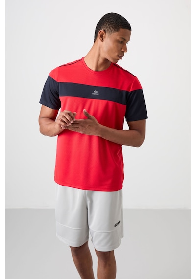 Tommy Life Kırmızı Polyester Nefes Alan Dokulu İnce Esnek Standart Fit Erkek Performans T-shirt - 88396 Kirmizi