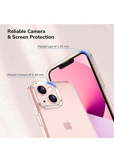Apple Uyumlu iPhone 13 Mini Kilif Korumali Zirhli Seffaf Coss Silikon 473086539