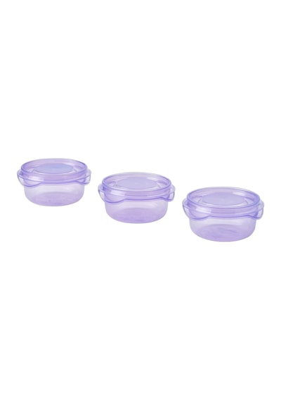 Ikea Pruta 3'lü Gıda Saklama Kabı Seti 70 Ml 4 X 7 Cm Şeffaf Leylak Diğer