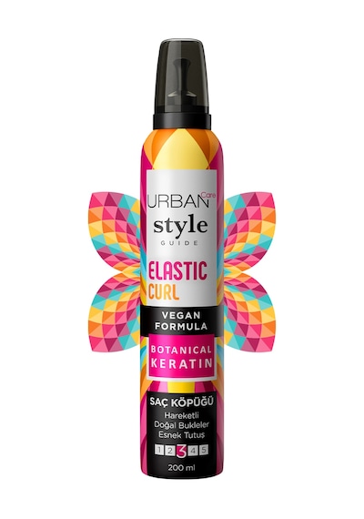 Urban Care Style Guide Vegan Elastic Curl Saç Köpüğü 200 ML