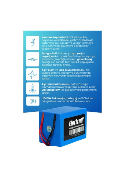 Arora Angel Pro Uyumlu Batarya Lifepo4 72v 20ah