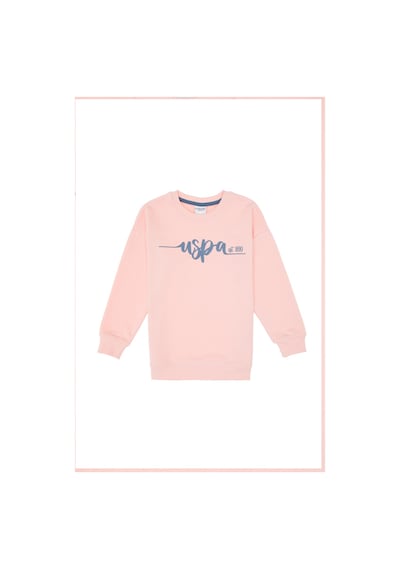 U.S. Polo Assn. Kız Çocuk Açık Pembe Alt Üst Takım 50318939-VR078