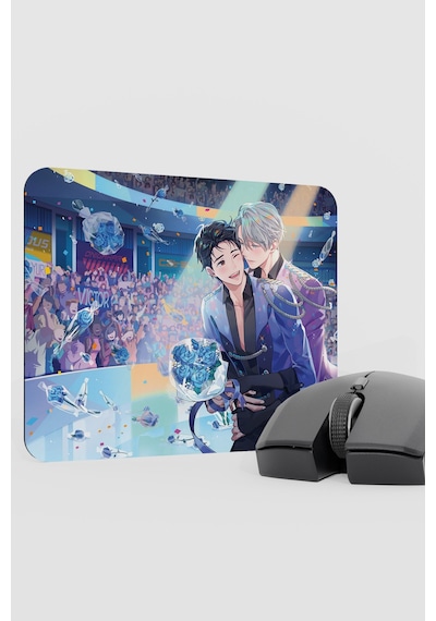 Yuri On Ice Anime V2 - 22x18 Gaming Kauçuk Kaymaz Taban Mouse Pad Fare Altlığı